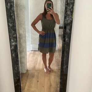 Charming Charlie striped racer back dress